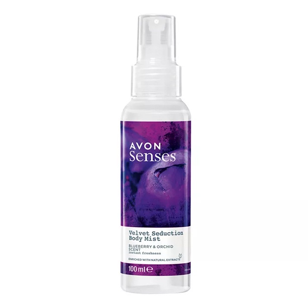 Tana loson-spreyi Avon Senses Barxatnoe prikosnovenie 100ml