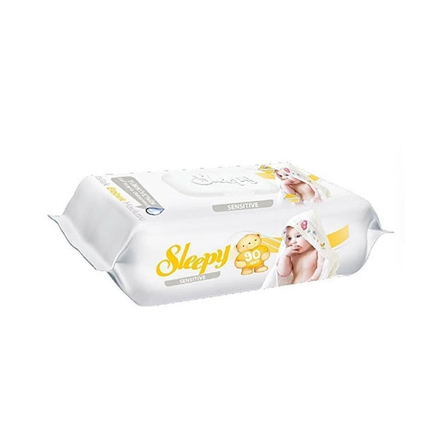Bolalar uchun nam salfetkalar "SENSITIVE" SLEEPY 50 dona
