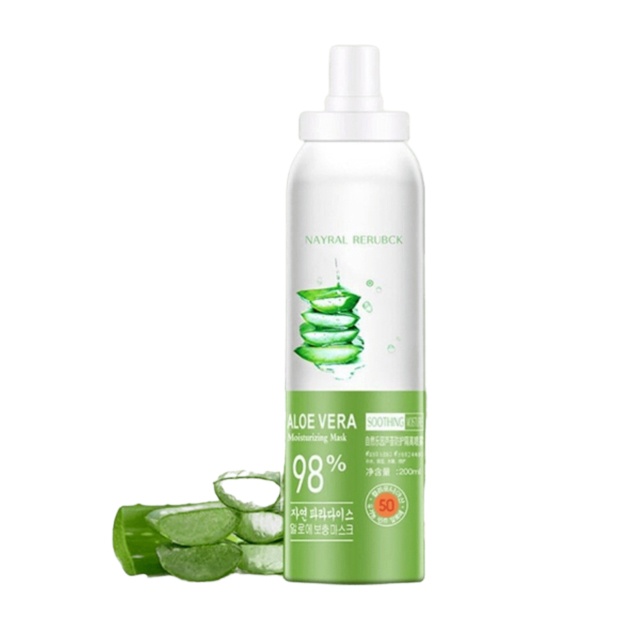 Yuz va tana uchun oqartiruvchi sprey Aloe Vera 98%