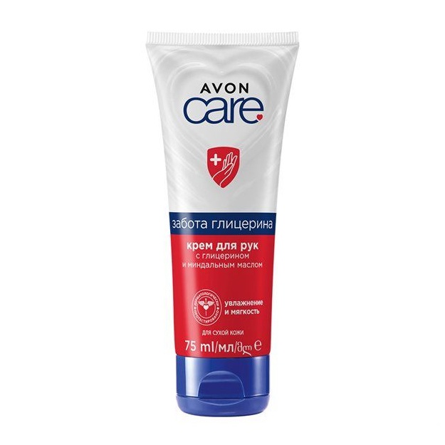 Qo‘l kremi Avon Care glitserin va bodom moyli bilan 75ml