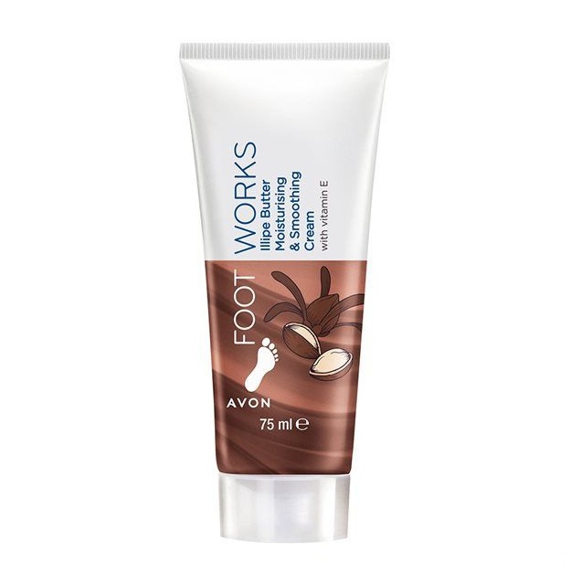 Namlandiruvchi va yumshatuvchi oyoq kremi illip yog‘i bilan Avon 75 ml