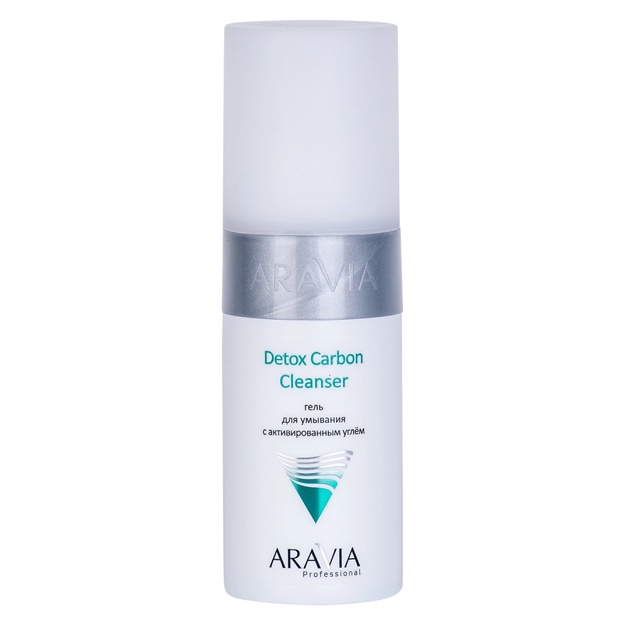 Faollashtirilgan ko‘mir bilan yuvish geli Aravia Professional Detox Carbon Cleanser 150ml