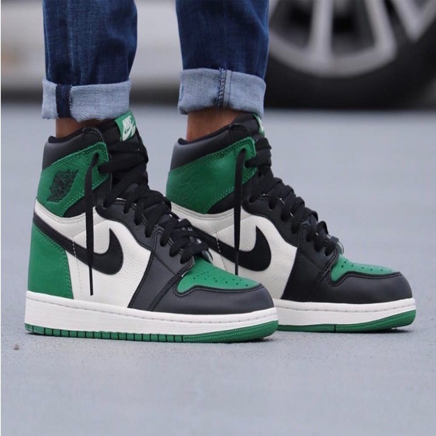 Erkaklar Krossovkalari Nike Air Jordan 1 (Lyuks) ART 3608 44 Yashil