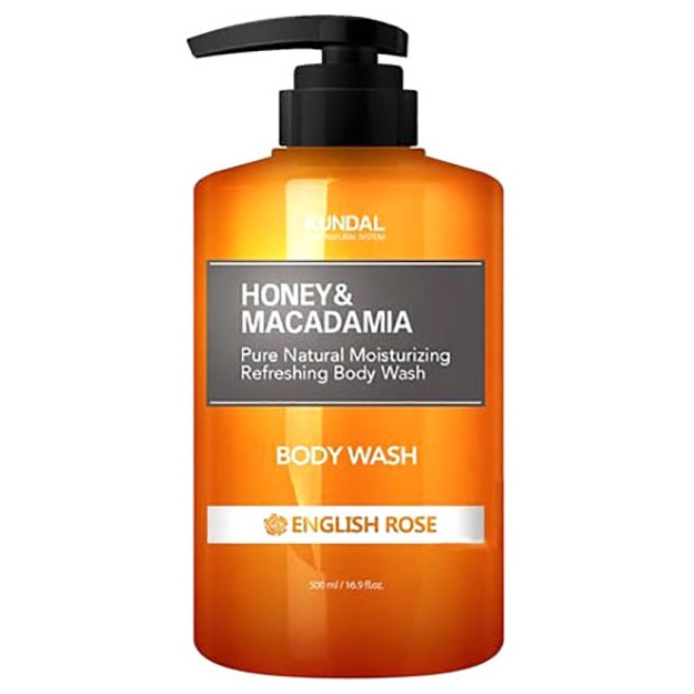 Yuvinish geli Kundal Honey & Macadamia Body Wash English Rose 500ml