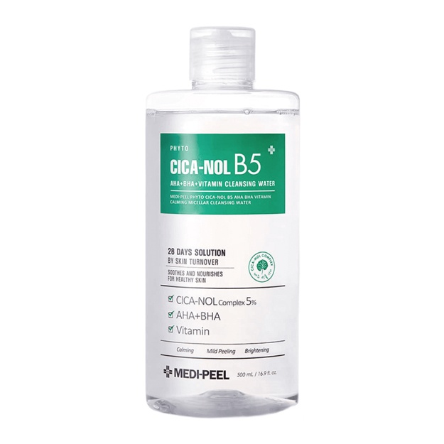 Tinchlantiruvchi mitselyar suv Medi-Peel Phyto Sisa-Nol B5 AHA BHA vitamini tinchlantiruvchi tozalovchi suv