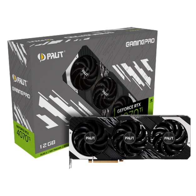 Videokarta Palit 12GB GeForce RTX4070Ti GamingPro GDDR6X 192bit 3-DP HDMI