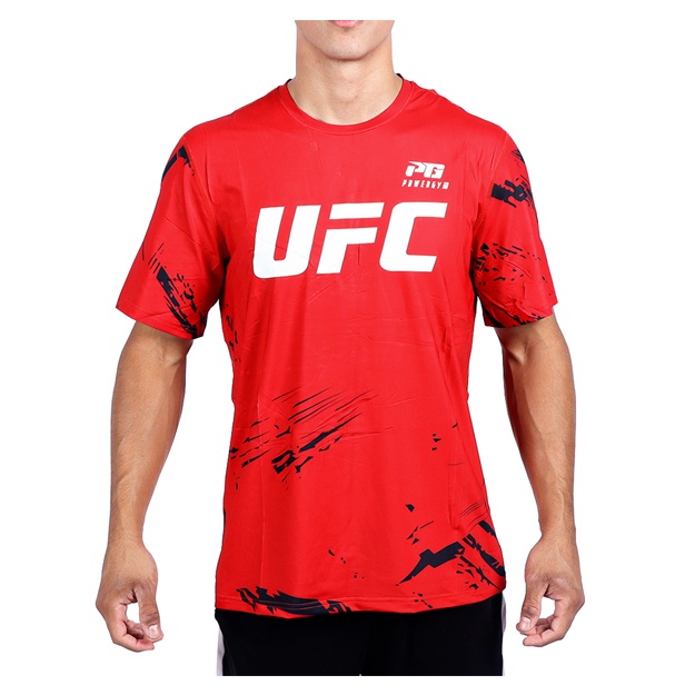Erkaklar sport futbolkalari UFC PowerGym Qizil S