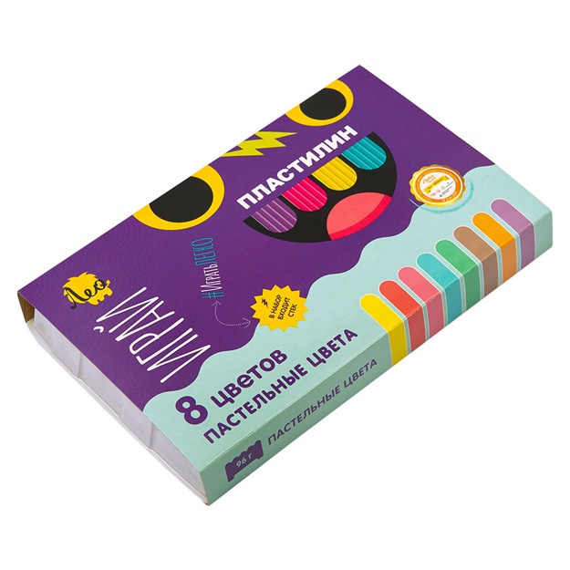 Plastilin mumli. Pastel ranglar Leo LPMCP-0108 8rang