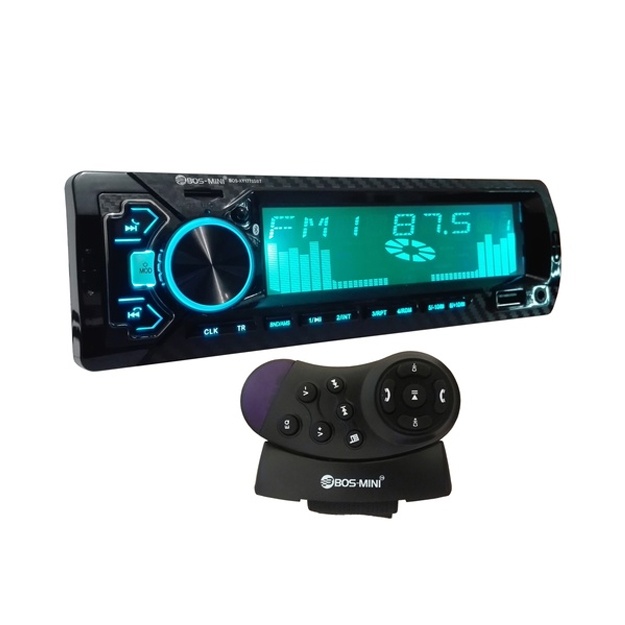 Avtomobil radiosi BOS MINI Bos-DY1788 SBT, AM / FM-radio, Bluetooth, USB, Aux funktsiyalar bilan