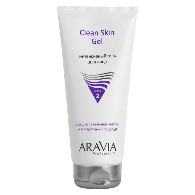 Ultrasonik yuzni tozalash va apparat muolajalari uchun intensiv gel Aravia Professional Clean Skin Gel 200ml