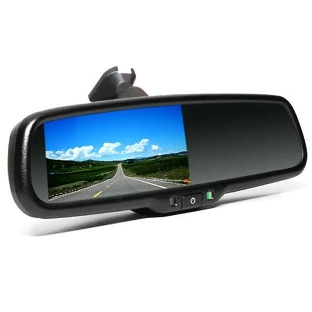Автомобильное зеркало заднего вида GreenYi, ЖК-монитор TFT 4,3 дюйма со специальным оригинальным кронштейном, 2 видеовхода для парковки