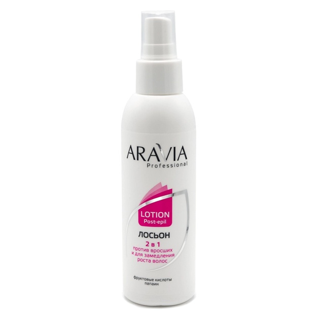 Soch o‘sishiga qarshi va mevali kislotalar bilan soch o‘sishini sekinlashtiradigan 2da1 loson Aravia Professional 150ml