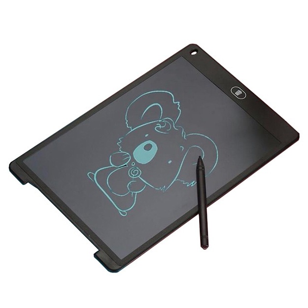 Rasmlar va eslatmalar uchun planshet Writing Tablet 12" LCD Qora