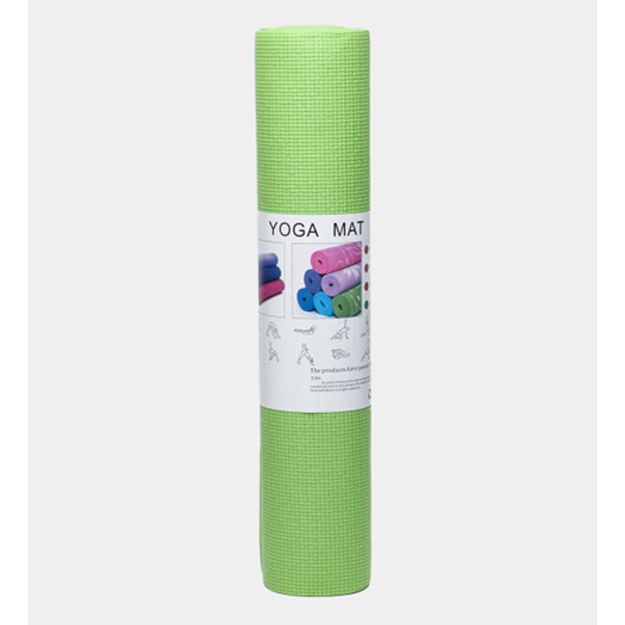 Pilates va fitnes mat, 6 mm Yashil