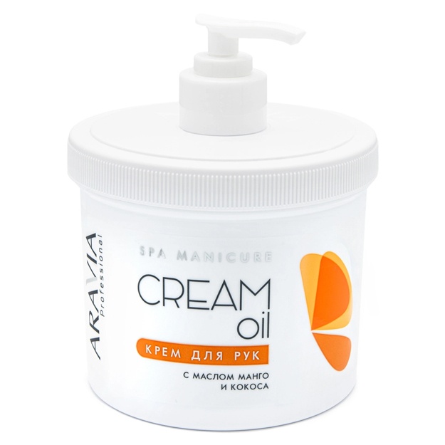 Hindiston yong‘og‘i va mango moyi bilan qo‘l kremi Aravia Professional Cream Oil 550ml