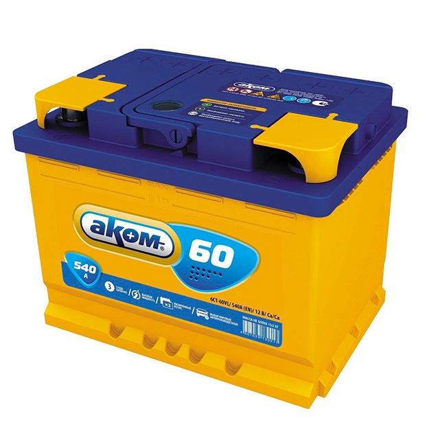 Avtomobil akkumulyatori Akom 6CT 60Ah 540A (EN) 12V