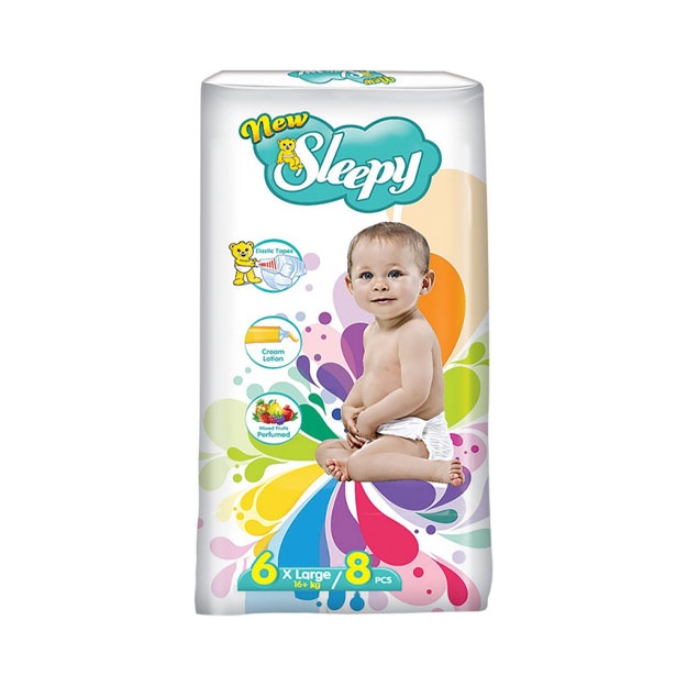 YANGI SLEEPY STANDART (bolalar tagliklari) - № 6 (16+ kg) 8 dona