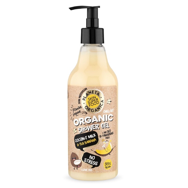 Namlovchi dush geli Planeta Organica Skin Super Food No Stress 500 ml