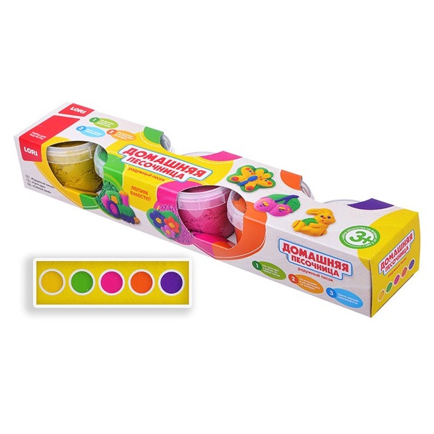 Ijod uchun to‘plam. Kamalak qumi Lori Pt-016 5rang
