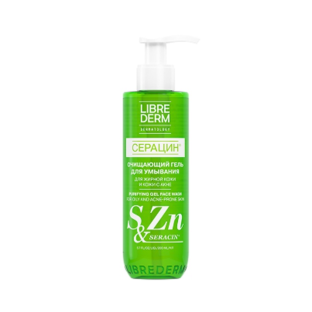 LIBREDERM Seracin tozalovchi gel yuvish vositasi 200 ml 4620002187934