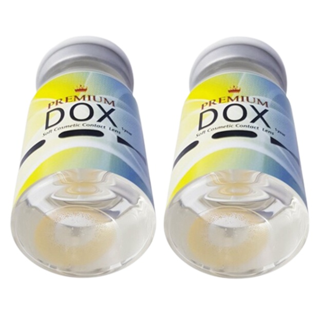Rangli kontakt linzalari Premium Dox KIWI BROWN -5.0