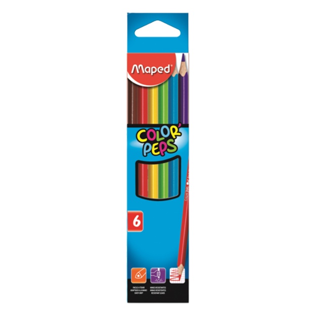 Карандаши цвет Maped (6цв Color'Peps) 832002