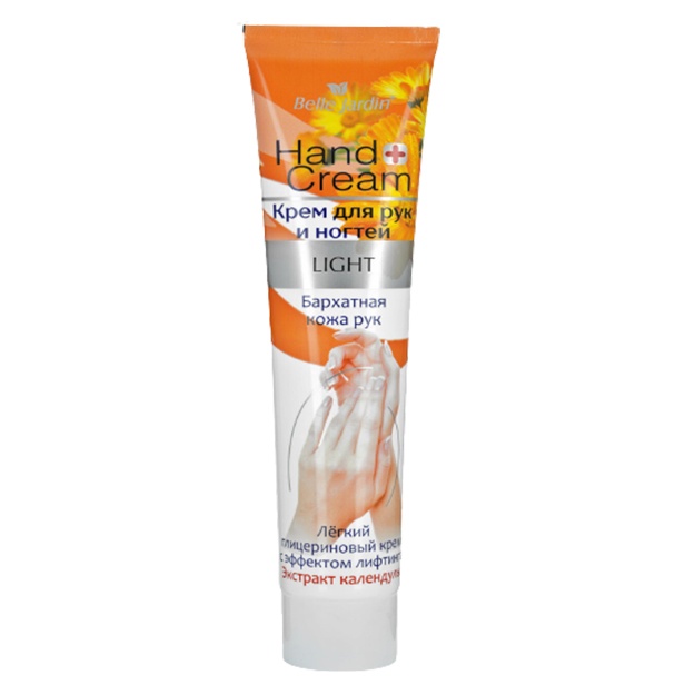 Kalendula ekstrakti bilan qo‘llar va tirnoqlar uchun krem Light Belle Jardin 125ml
