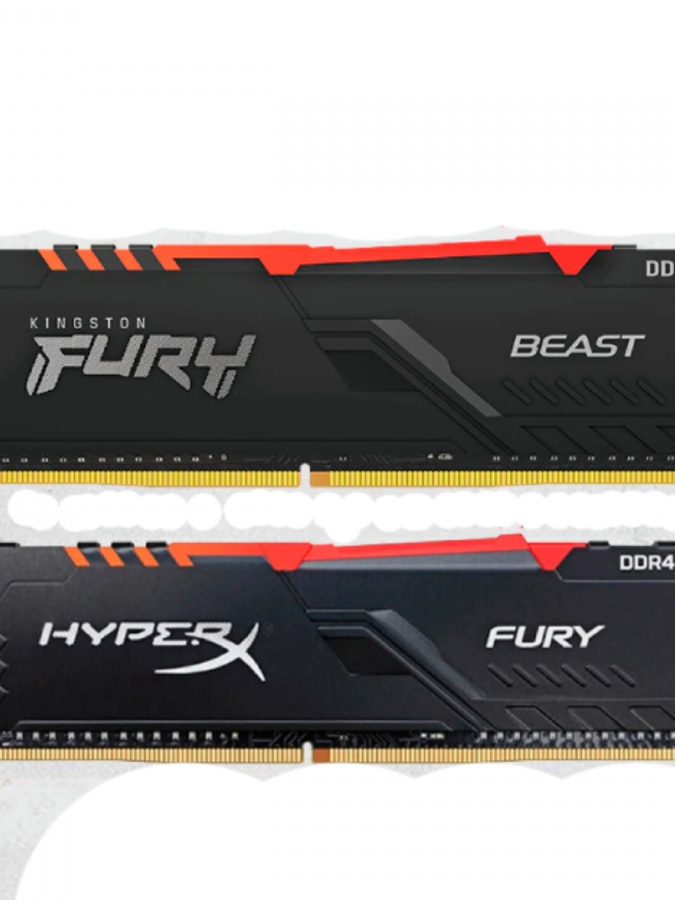 RAM xotirasi  Kingston HyperX FURY DDR4 RGB 3200 MGts