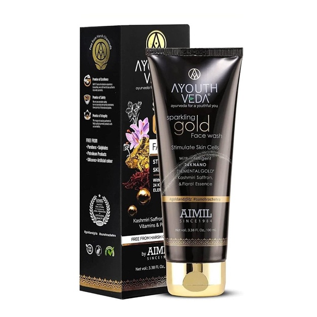 Средство для умывания Ayouthveda Sparkling 24K Nano Elemental Gold 150мл
