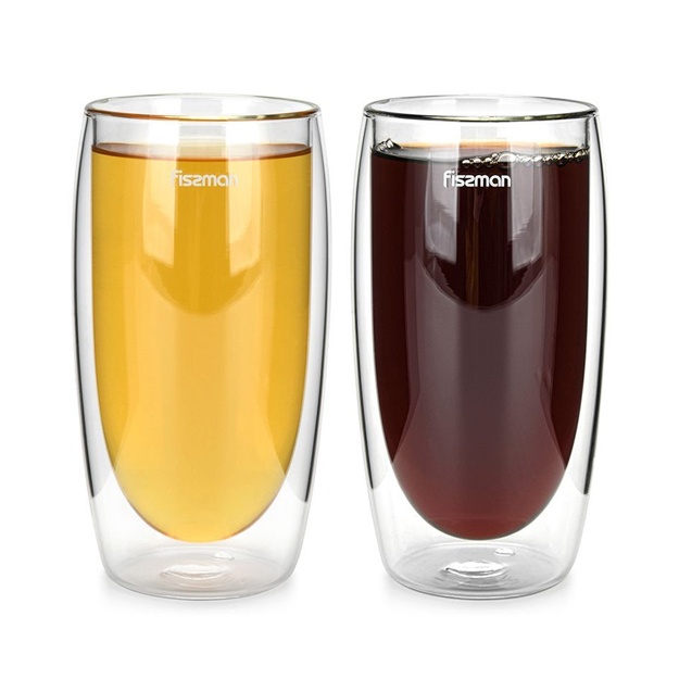 Ikki devorli stakan to‘plami Fissman FRAPPE 2 ta / 350ml 6447