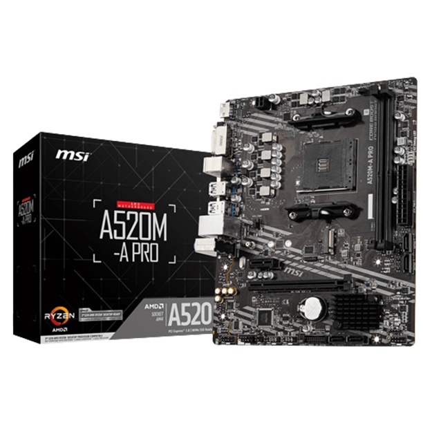 Kompyuter platasi MSI AMD AM4 A520M-A Pro DDR4