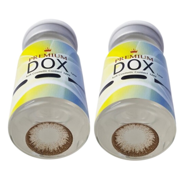 Rangli kontakt linzalari Premium Dox K2012 BROWN -4.0