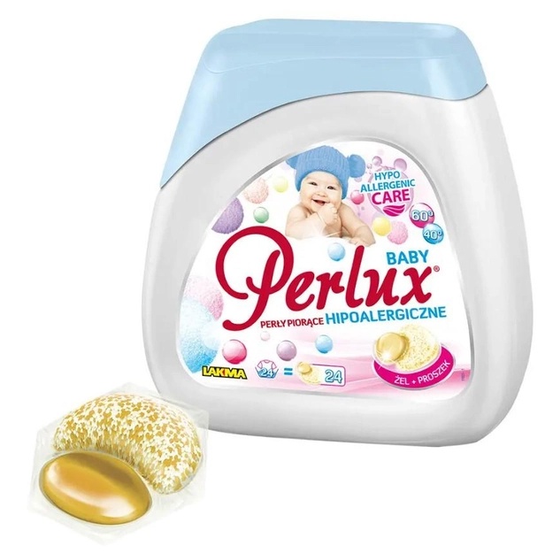 Chaqaloqlarni yuvish uchun kapsulalar Hipoalerjenik 24 dona Perlux