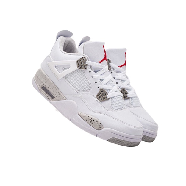 Erkaklar Krossovkasi Nike Air Jordan 4 Lux ART 578903 beliy