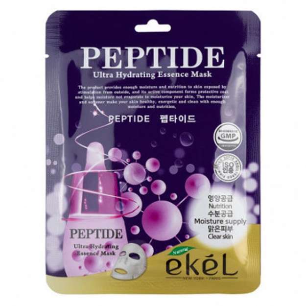 Тканевая маска для лица с пептидами Ekel Peptide Ultra Hydrating Essence Mask, 1шт