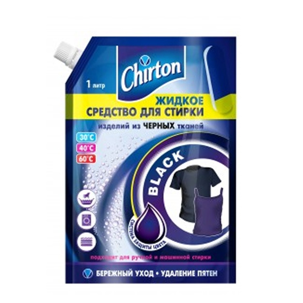 Suyuq yuvish vositasi Chirton (doy-pak) qora matolar uchun 1000ml