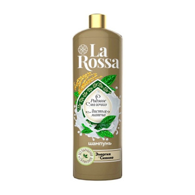 Soch uchun shampun "Guruch suti va gugurt barglari" LaROSSA 500ml (RK)