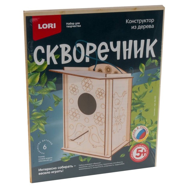 Yog‘ochdan yasalgan konstruktor. Qush uyi «Sinichnik» Lori Fn-022