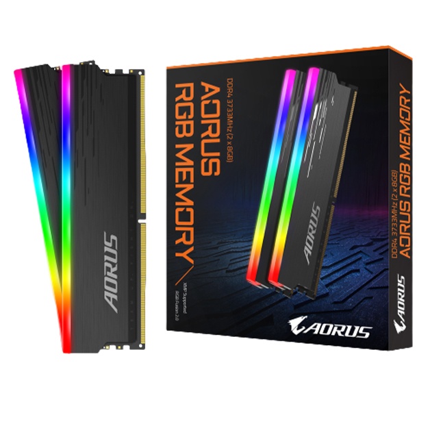 Operativ xotira Aorus DDR4 16GB 3733Mhz (8*2) RGB Memory (GP-ARS16G37)
