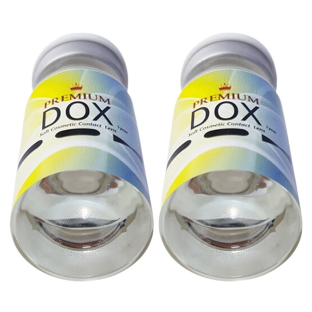 Rangli kontakt linzalari Premium Dox KIWI GRAY -1.0
