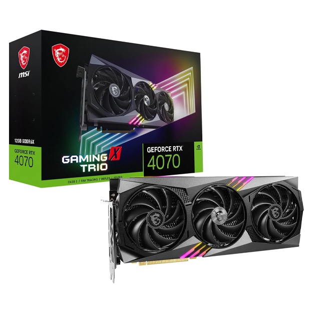 Videokarta MSI GeForce RTX 4070 GAMING X TRIO 12G 12 GB GDDR6X 192 bit From UAE