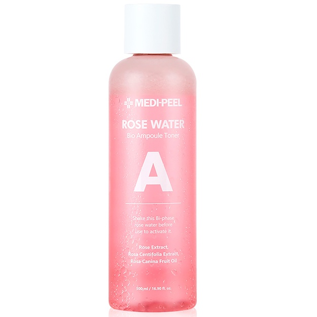 Atirgul ekstrakti bilan ikki fazali toner Medi-Peel Rose Water Bio Ampoule Toner 500ml