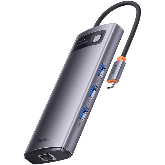 USB-xab Baseus Metal Gleam Series HUB 7in1(WKWG040113)