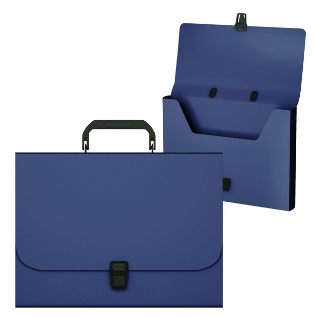 Plastik portfel ErichKrause Matt Classic, A4, ko‘k (50435)
