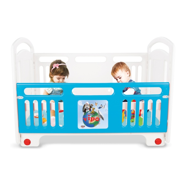 Bolalar yotog‘i Pilsan Handy Cribs 07-554 Oq - moviy