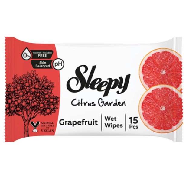 Детские влажные салфетки "CITRUS" SLEEPY 15шт