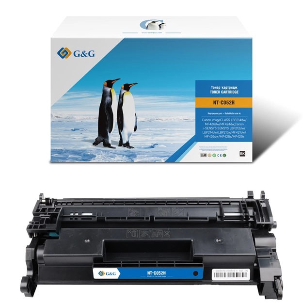 Картридж G&G for Canon 052 LBP212dw/214dw/LBP215x/MF421dw/MF426dw/MF428x/MF429x Black (G&G-052)