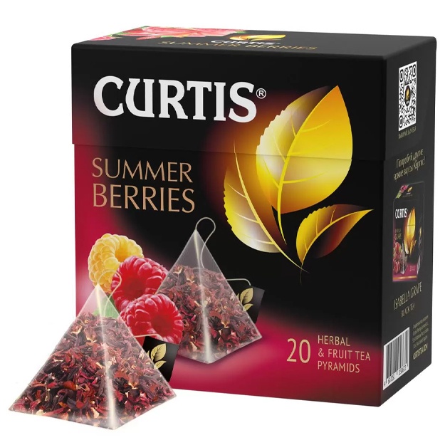 Чай травяной в  CURTIS Summer Berries 20 шт , малина