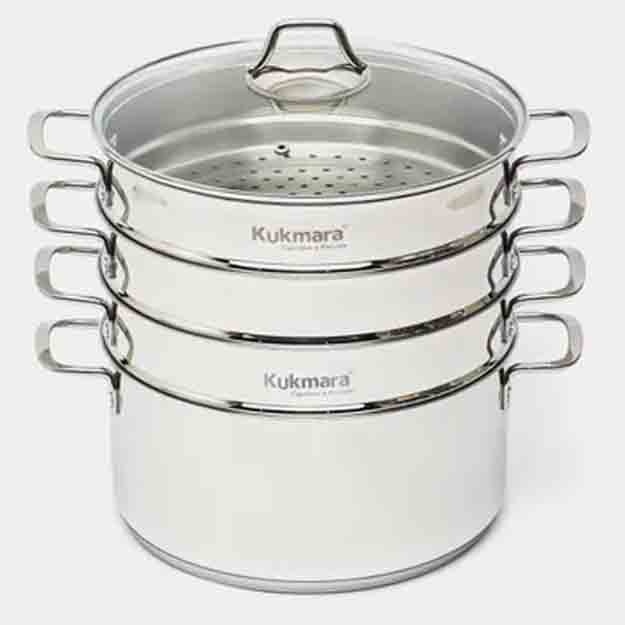 Kukmara bosimli pishirgich, shisha qopqoqli STM602603G, 26 sm, 6 l