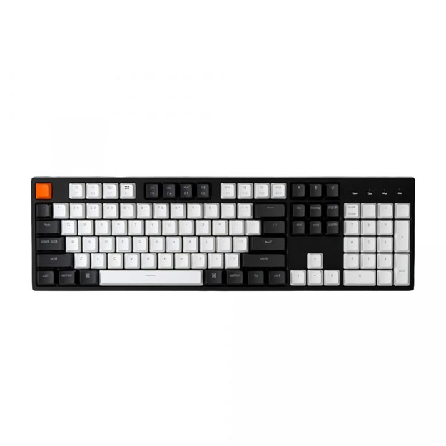 Klaviatura Keychron C2 104Key, Gateron G Pro Red, Hot-Swap, USB-A, EN/UKR, RGB, Black